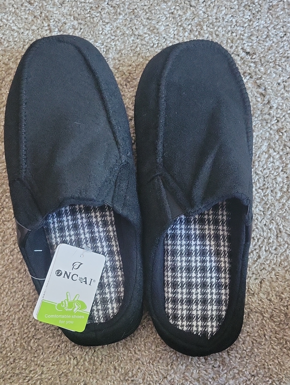 Men’s Black Slip-On Casual Loafers